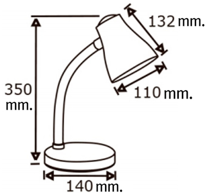 fLEXO SOBREMESA E27 AZUL