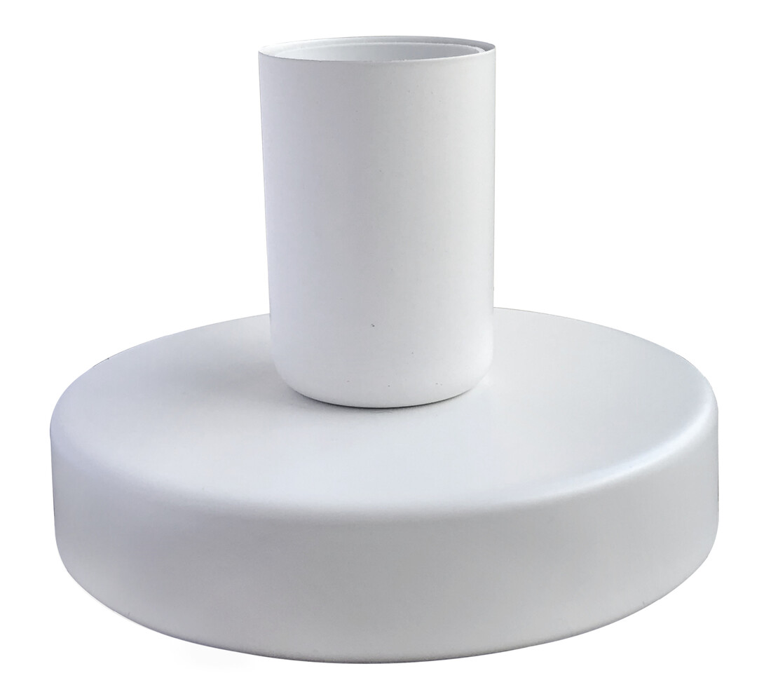 bASE SOBREMESA BLANCA E27 C/CABE KLINE        