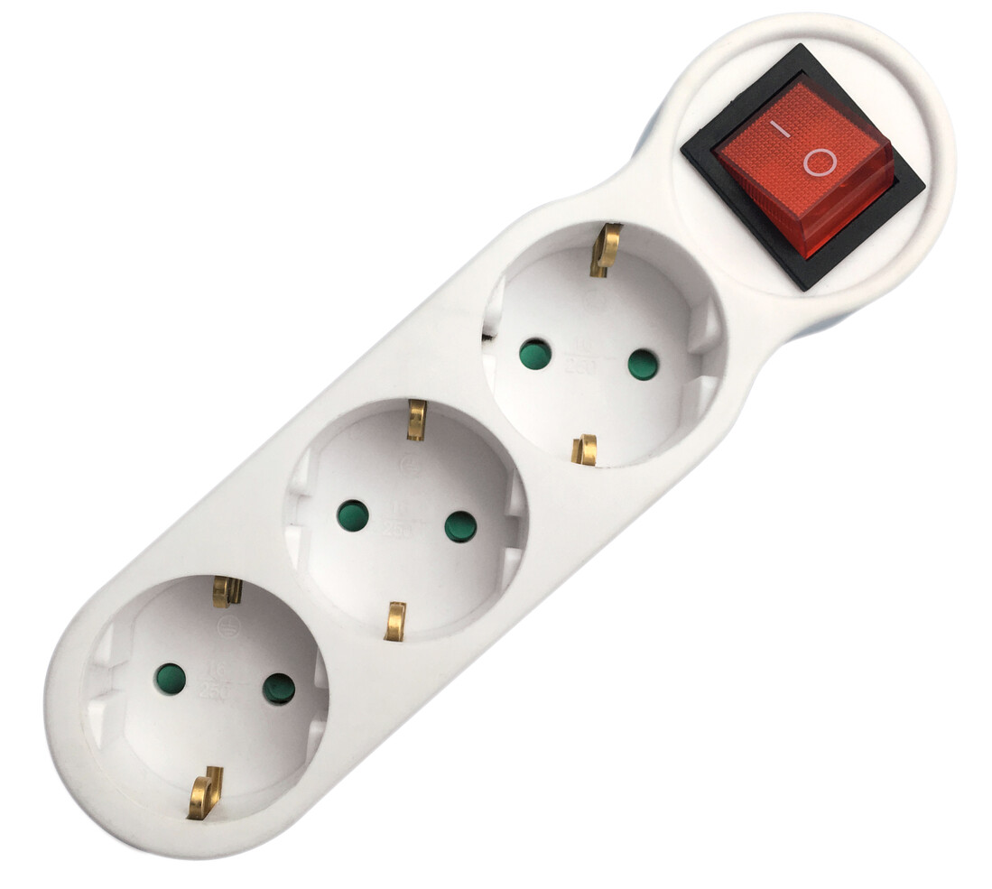 mULTICONECTOR TRIPLE C/INTERRUPTOR GSC          