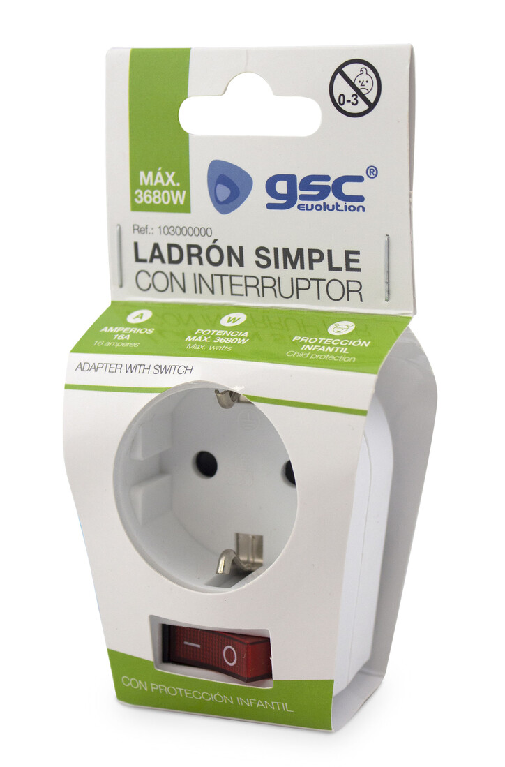 max 3680w C/INTERRUPTOR GSC SIMPLE ADAPTADOR           