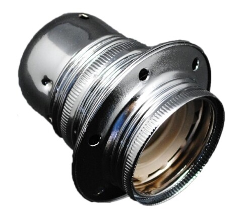 pORTALAMPARAS DECORATIVO PLATA E27          