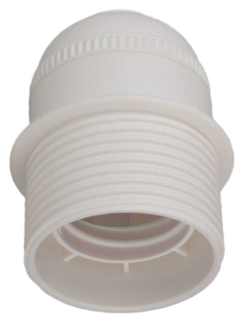 pORTALAMPARAS CON TOPE E27 BLANCO SOLERA        