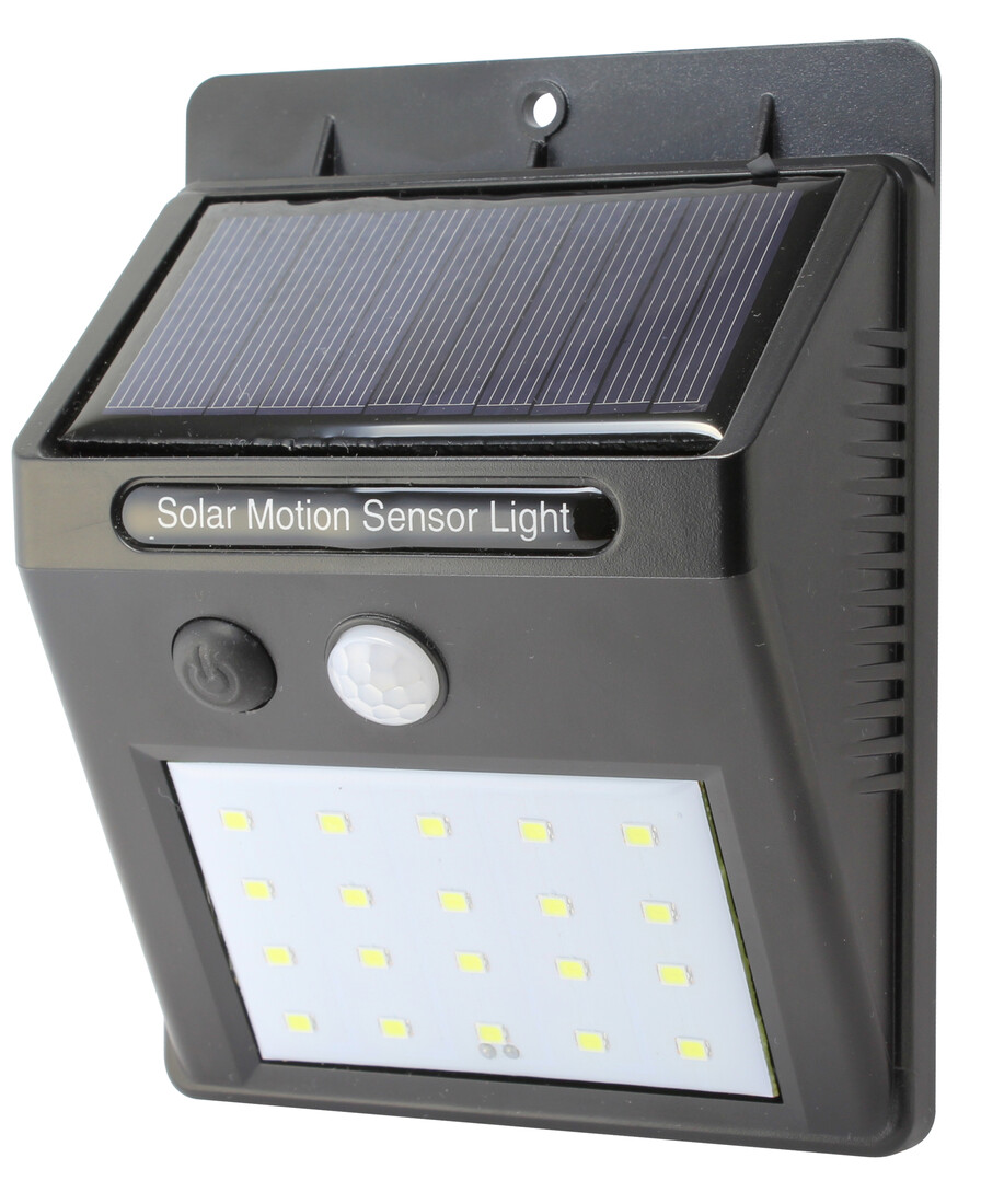 mINI APLIQUE SOLAR LED NEGRO 4W SENSOR       