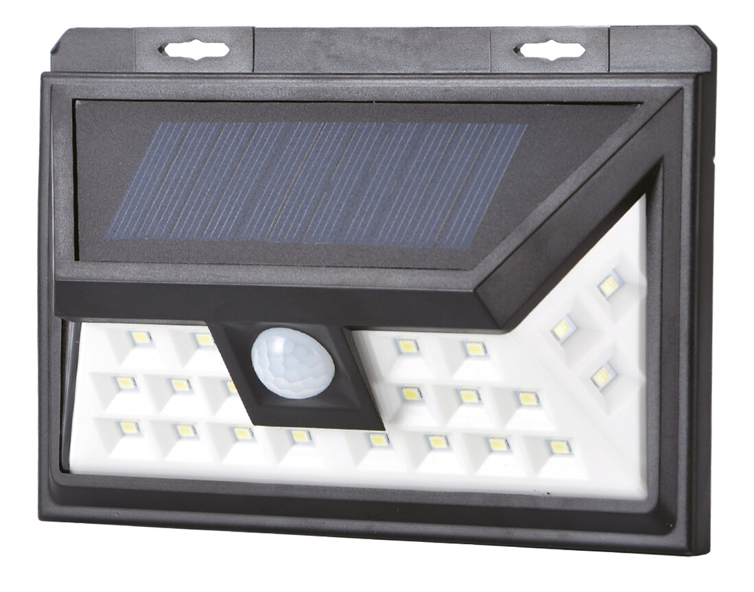 aPLIQUE SOLAR LED RECARGABLE CON SENSOR 5W 300lm      