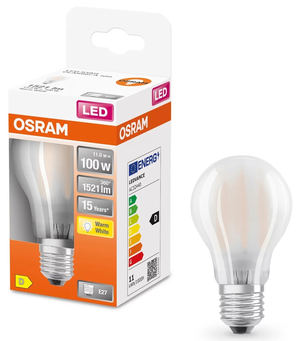 lAMPARA STANDARD FIL LED MATE 11W 2700K       