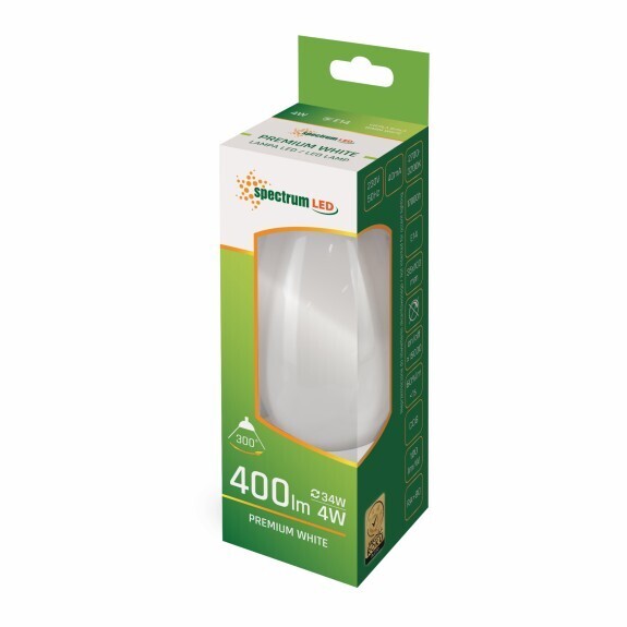 lAMPARA VELA LED MATE CRISTAL 4W 2700K       