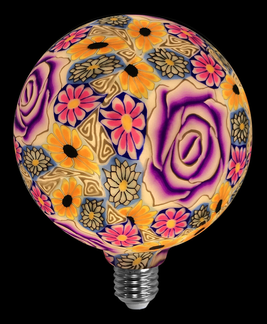 lAMPARA LED GLOBO ROSA PURPURA E27 4W 3000      