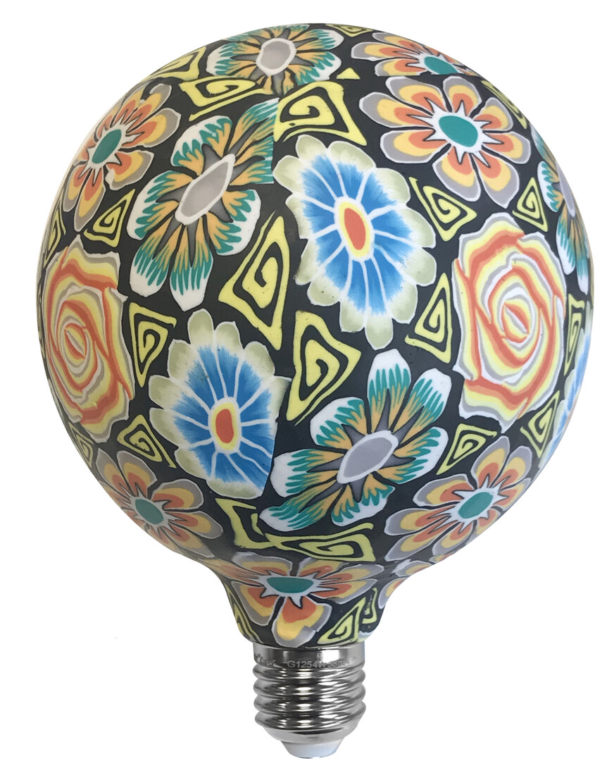 lAMPARA LED GLOBO HOJA VERDE E27 4W 3000      