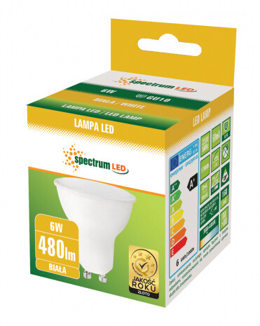 lAMPARA DICROICA LED GU10 6W 4000K 480Lm       
