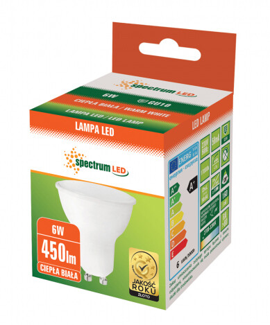 lAMPARA DICROICA LED GU10 6W 3000K 450Lm       