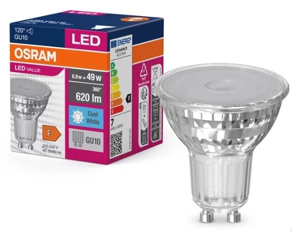 lAMPARA LED GU10 6,9W 4000K 120º VALUE       