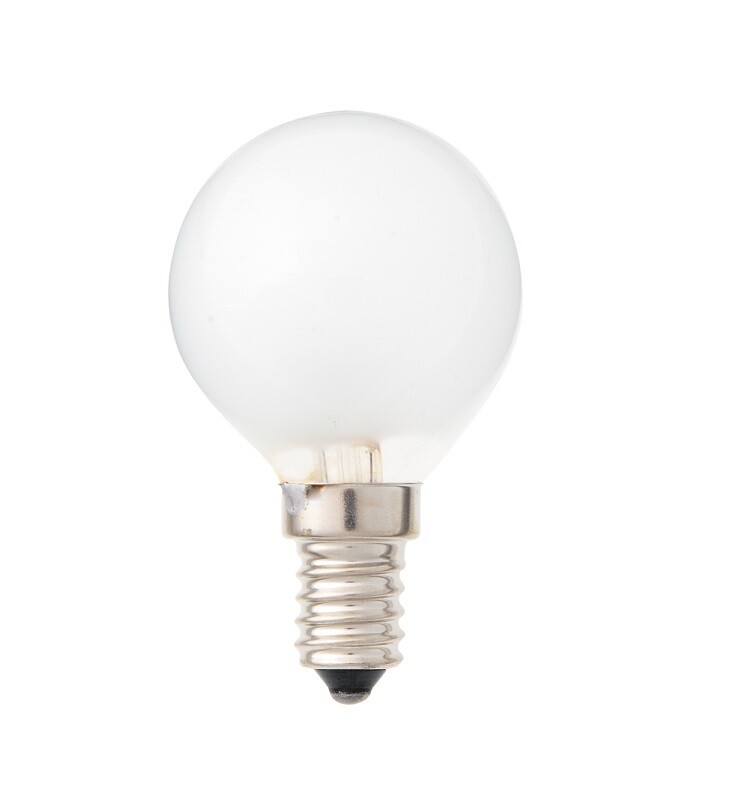 lAMPARA ESFERICA MATE 60W E14 240V REFORZADA       