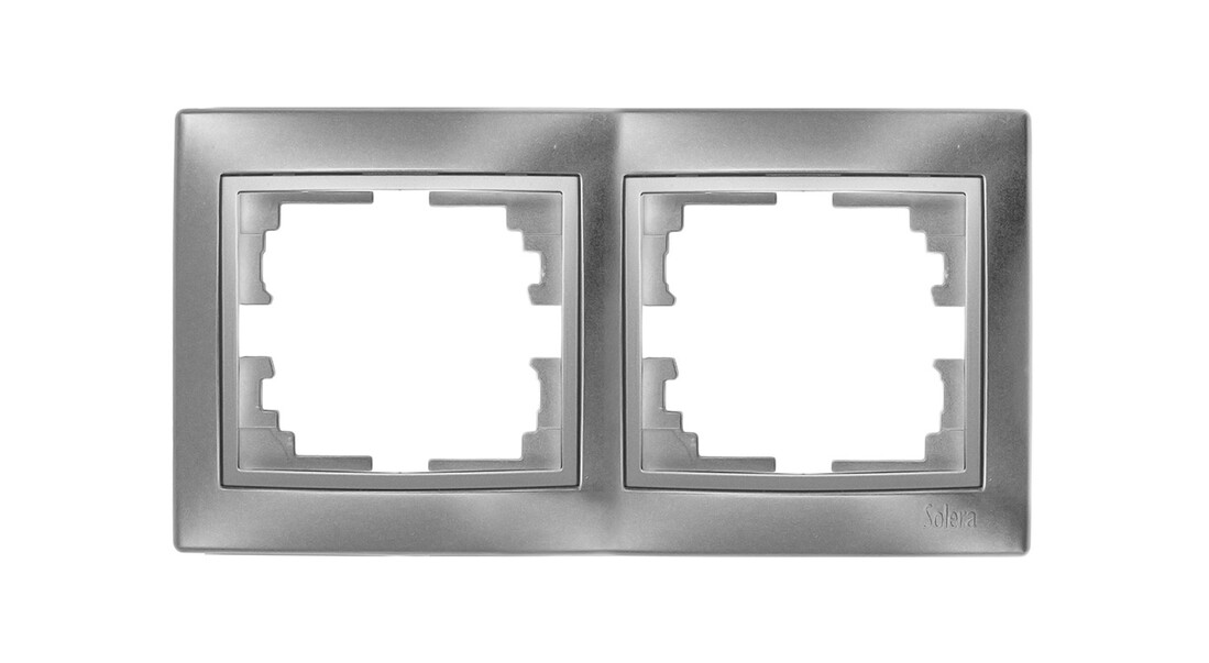 mARCO DE 2 ELEMENTOS PLATA SERIE EUROPA SOLERA      