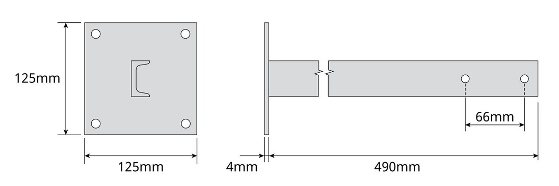 sOPORTE DE ATORNILLAR SECCION U 500mm.        