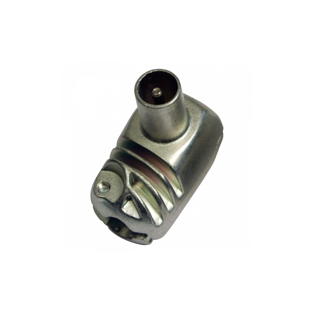 cONECTOR ACODADO TV BLINDADO EASYF MACHO        