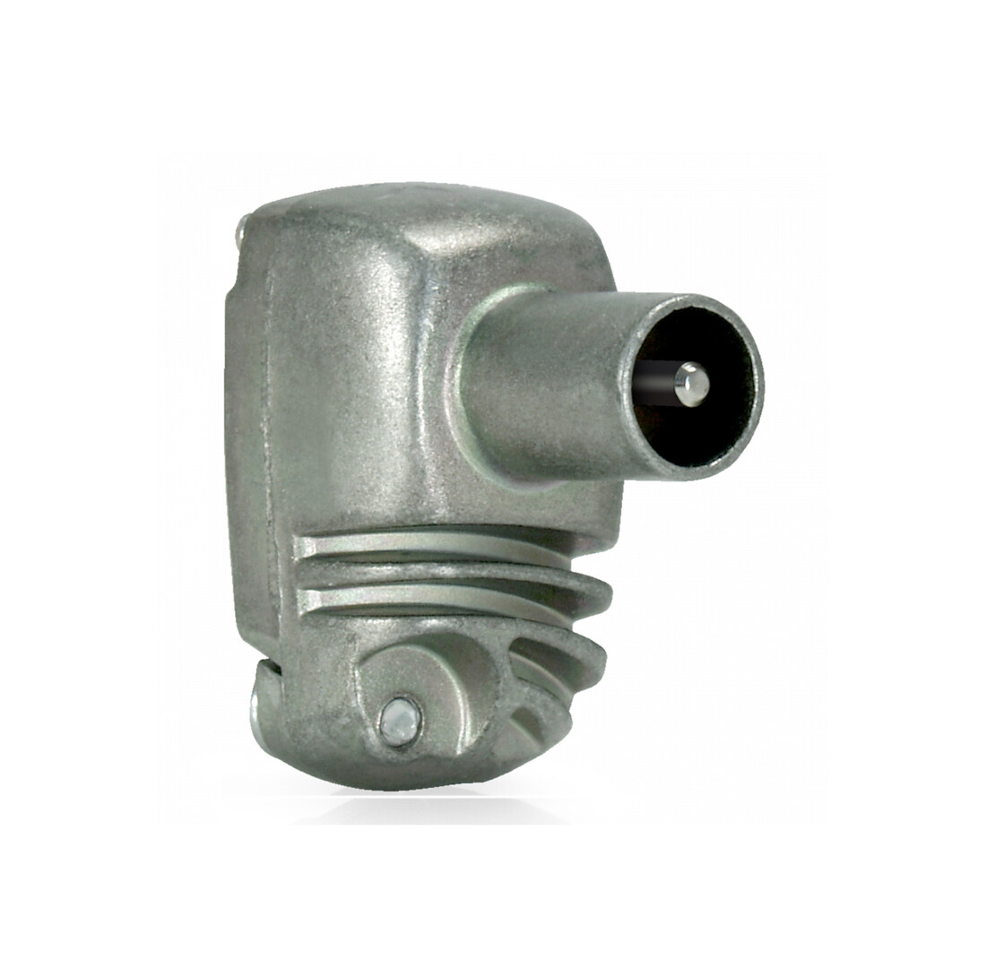 cONECTOR ACODADO TV BLINDADO EASYF MACHO        