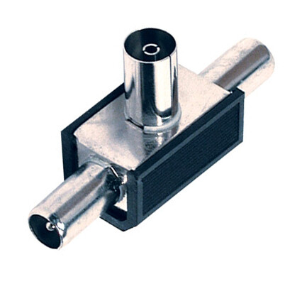 cONECTOR ADAPTA TV TRIPLE 2 MACHOS/HEMBRA GSC       