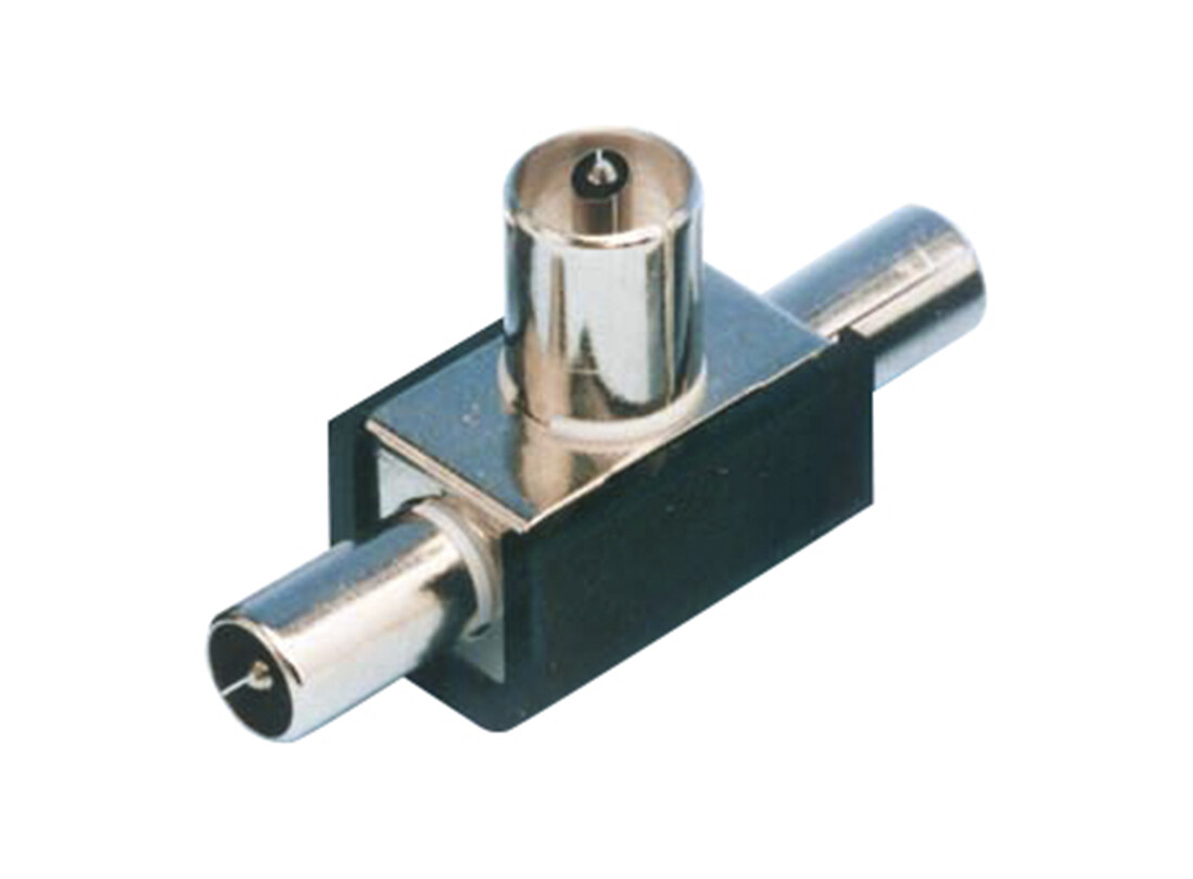 cONECTOR ADAPTA TV TRIPLE 2HEMBRAS/MACHO F-BRIGHT        