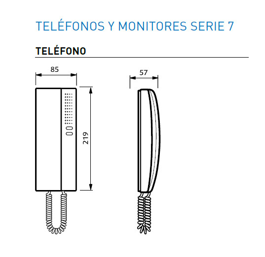 tELEFONILLO UNIVERSAL BLANCO SERIE 7