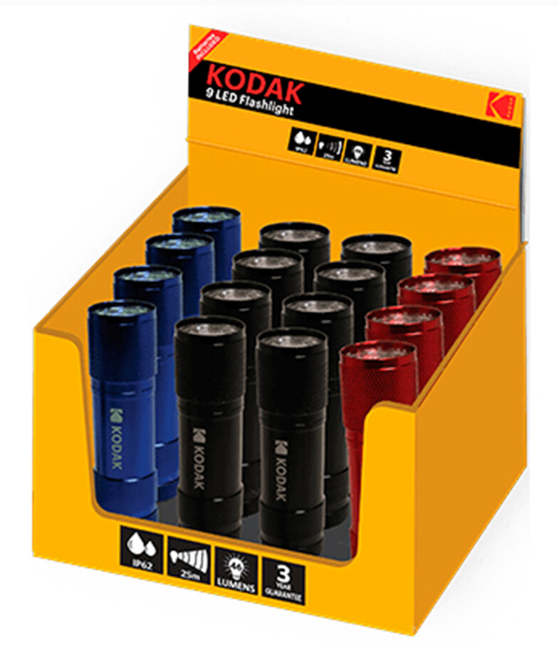 eXPOSITOR 16 LINTERNAS 9LED COMPACTAS AAA        