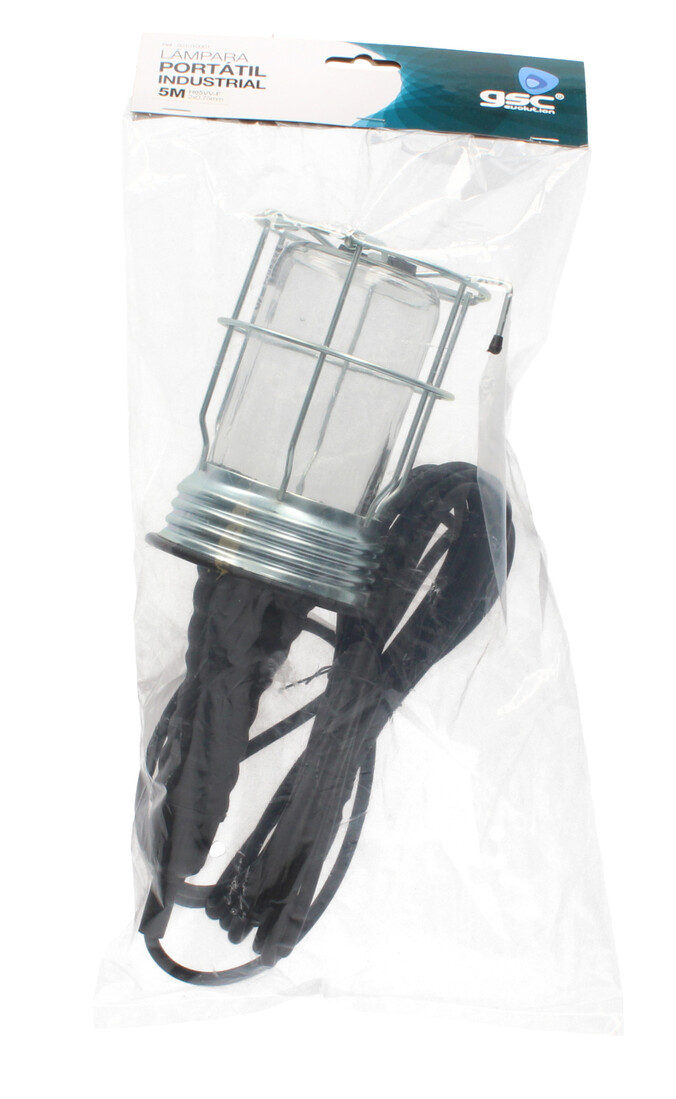 lAMPARA 60W CON REJILLA DE TRABAJO PORTATIL 5m