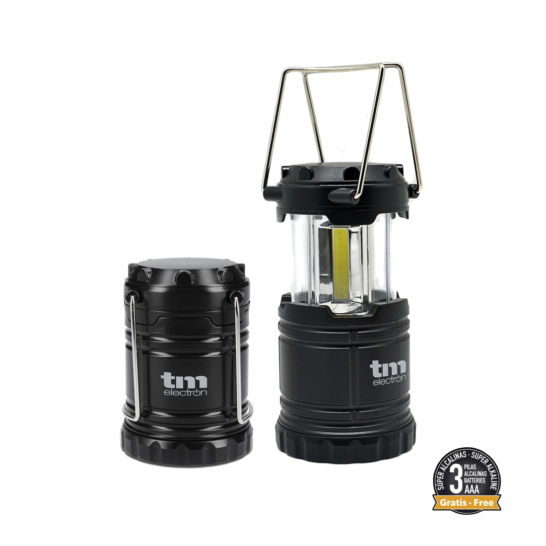 lINTERNA LED CAMPING 9W 3xAAA TM ELECTRON       