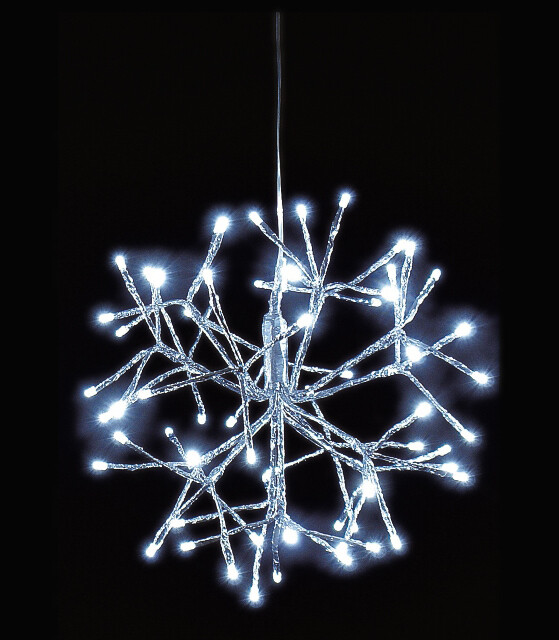 gUIRNALDA 64 LEDS ESTRELLAS  BLANCO FRIO 5m        