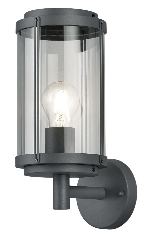 aPLIQUE PARED ALUMINIO ANTRACITA TANARO E27 IP44 TRIO      