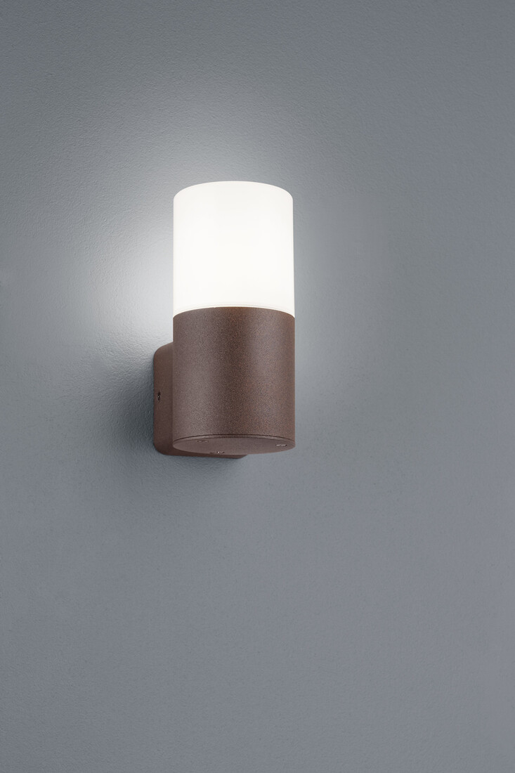 aPLIQUE PARED ALUMINIO OXIDO HOOSIC E27 IP44 TRIO      