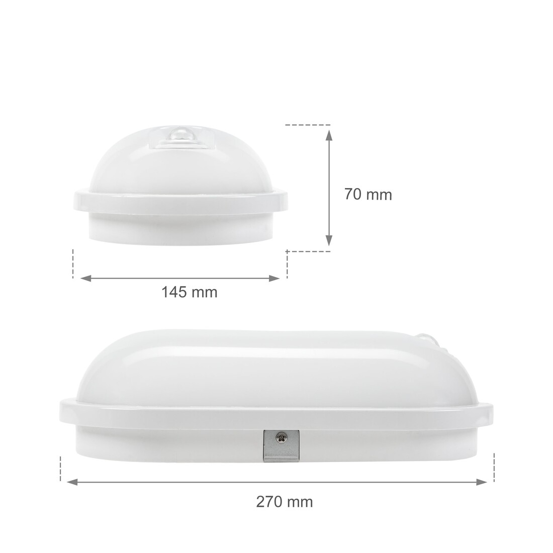 lED OVAL APLIQUE CON SENSOR 20W 4000K 1850Lm IP54     
