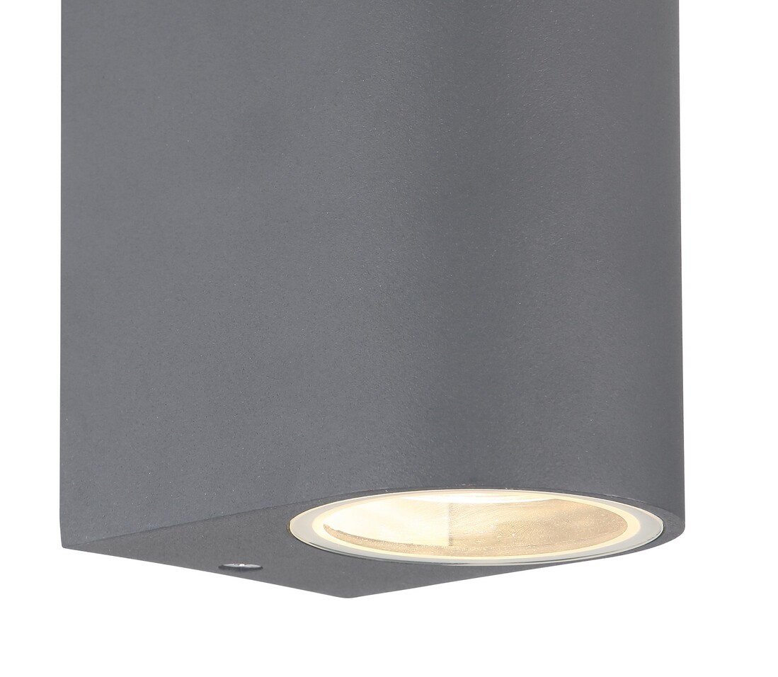 aPLIQUE MINIMALISTA EXTERIOR 2XGU10 35W ALUMINIO IP44 GLOBO     