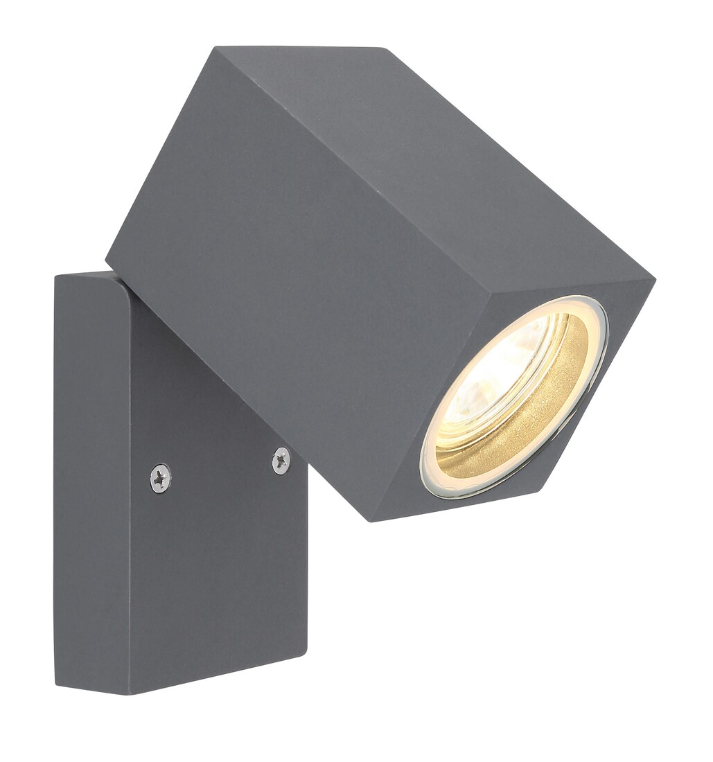 1XGU10 APLIQUE EXTERIOR 35W ALUMINIO ANTRACITA IP44 VERONIKA GLOBO     