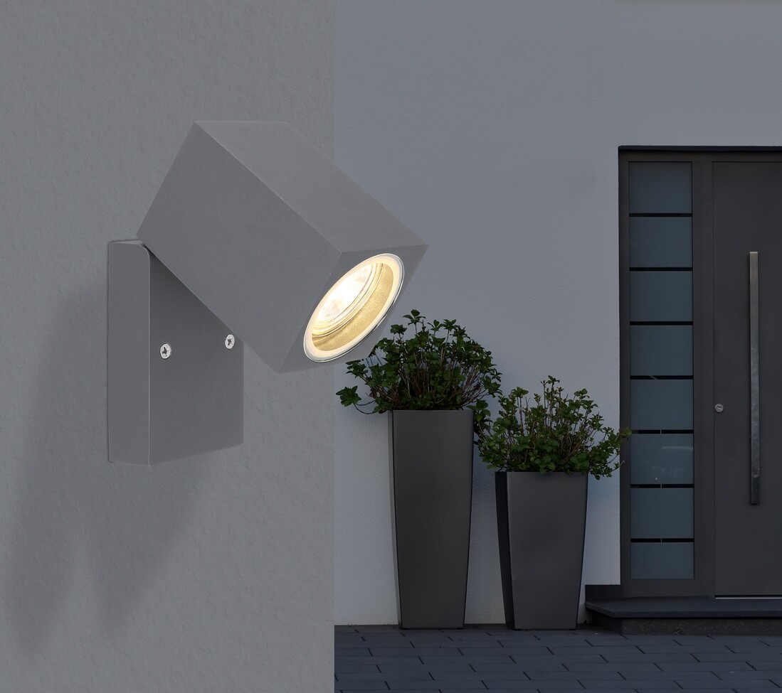 1XGU10 APLIQUE EXTERIOR 35W ALUMINIO ANTRACITA IP44 VERONIKA GLOBO     