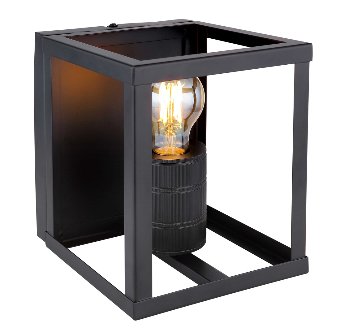 mATE HAGAR APLIQUE GLOBO DE PARED 1XE27 60W METAL NEGRO      