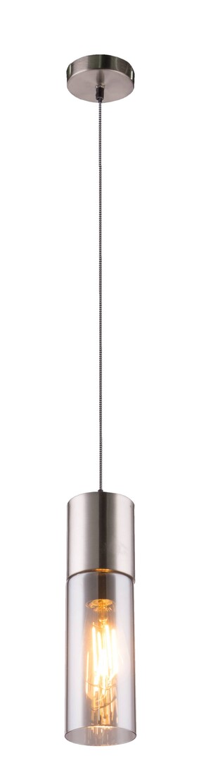 lAMPARA COLGANTE METAL NIQUEL MATE 1XE27 25W ANNIKA GLOBO     