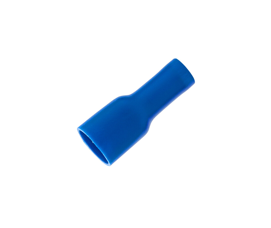 tERMINAL 21,5 mm HEMBRA AZUL . P/MACHO 6,3 x 0,8 COPAIN 100ud 