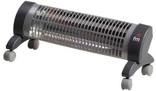 eSTUFA CUARZO CON RUEDAS 1200W FM        