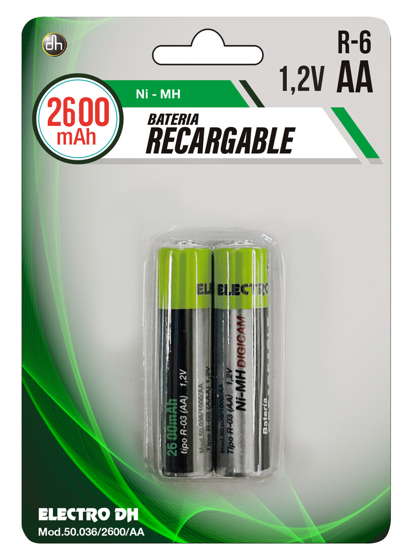 pILA R6 AA RECARGABLE 2ud 1,2V DH