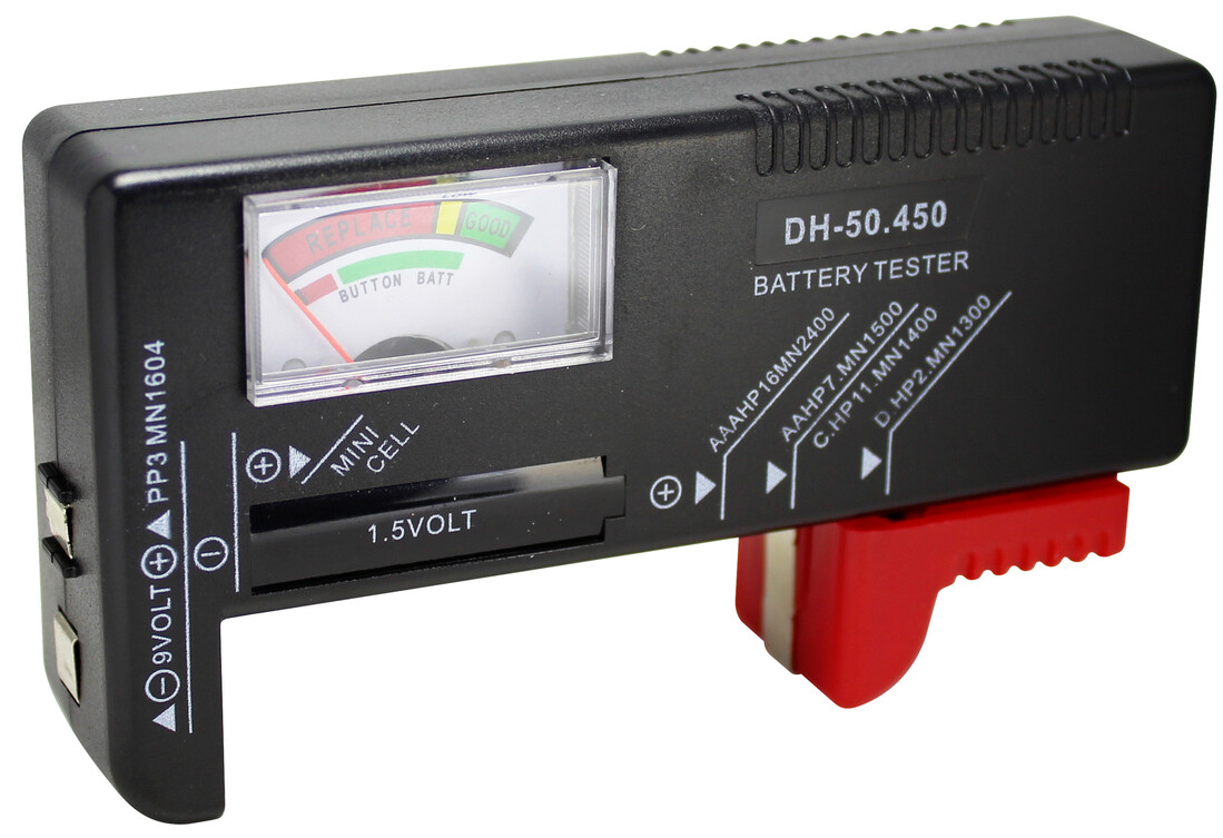 cOMPROBADOR DE PILAS Y BATERIAS