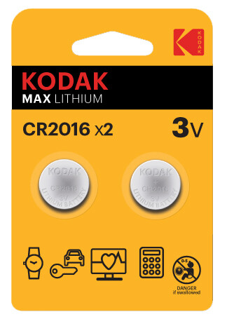 bL 2u PILA BOTON MAX KODAK CR2016 3V      