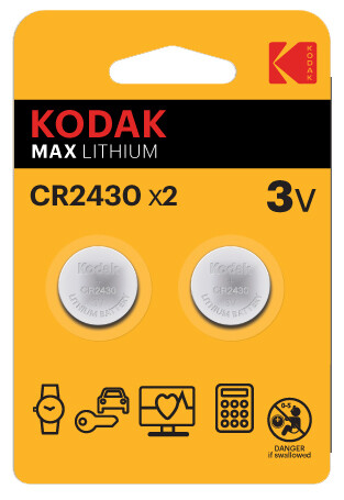bL 2u PILA BOTON MAX KODAK CR2430 3V      