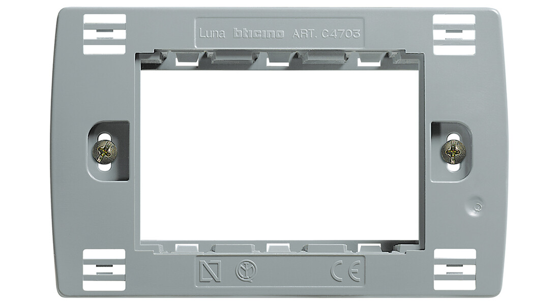 sOPORTE RECTANGULAR 3 MODULOS LUNA         